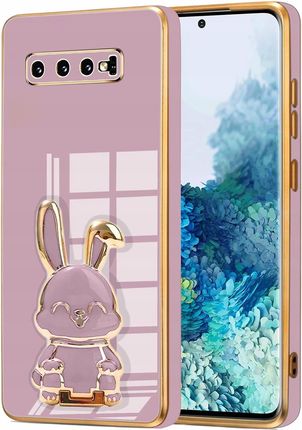 Itel Etui Glamour Do Samsung S10 Królik Uchwyt Podstawka Silikon Case 6D Folia