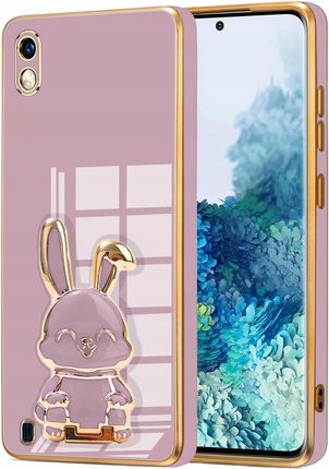 Itel Etui Glamour Do Samsung A10 Królik Uchwyt Podstawka Silikon Case 6D Szkło