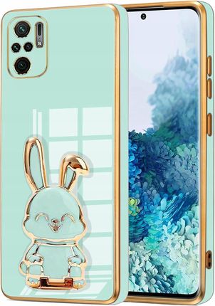 Itel Etui Glamour Do Xiaomi Redmi Note 10 10S Królik Uchwyt 6D Silikon Szkło
