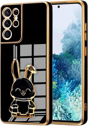 Itel Etui Glamour Do Samsung S21 Ultra Królik Uchwyt Podstawka Silikon Case 6D