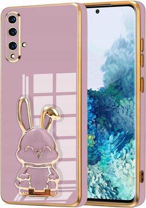 Itel Etui Glamour Do Huawei Nova 5T Honor 20 Królik Uchwyt Silikon 6D Szkło