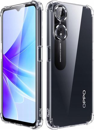Etui Do Oppo A78 4G Clear Anti Shock Slim Szkło