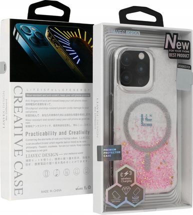 Liavec Moonlight Series Case Do Iphone 15 Plus Różowy