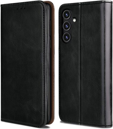 Etui Do Samsung Galaxy A35 A35 5G Skórzane Magnetyczne Portfel Szkło