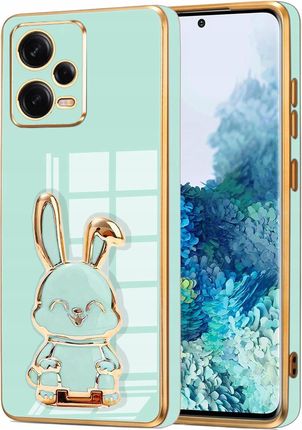 Etui Glamour Do Xiaomi Redmi Note 12 Pro 5G Królik Uchwyt Silikon Szkło