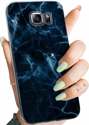 Etui Do Samsung Galaxy S6 Edge Granatowe Obudowa Pokrowiec Case