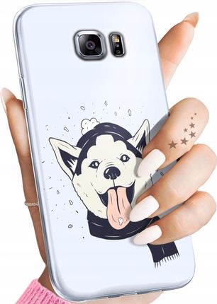 Etui Do Samsung Galaxy S6 Edge Husky Psy Pieski Obudowa Pokrowiec