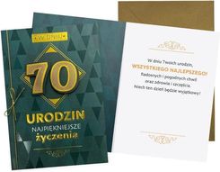 Zdjęcie Kukartka Karnet B6 Urodziny 70 Męskie - Wieliczka