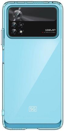 Outer Space Case Etui Xiaomi Poco X4 Pro 5G Pokrowiec Z Elastyczną Ramką Niebieskie