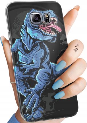 Etui Do Samsung Galaxy S6 Edge Dinozaury Reptilia Prehistoryczne