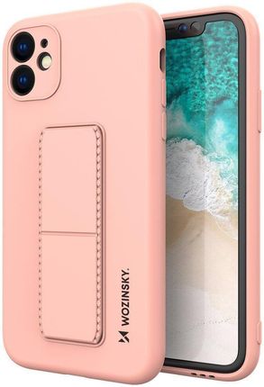 Wozinsky Kickstand Case Elastyczne Silikonowe Etui Z Podstawką Samsung Galaxy A72 4G Różowy