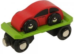 Bigjigs Toys Car Carriage With Car - Przyczepa Na Samochód BJT442