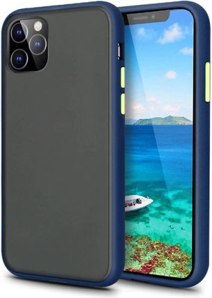 Etui Huawei P40 Lite Matowe Matt Case Niebieskie