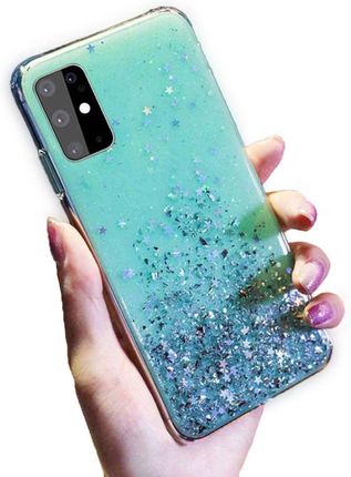Etui Iphone 12 Mini Brokat Cekiny Glue Glitter Case Miętowe