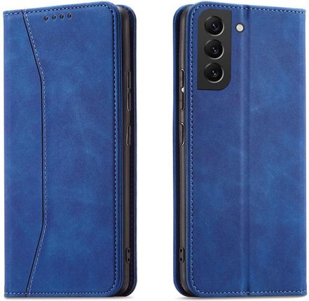 Magnet Fancy Case Etui Samsung Galaxy S23 Pokrowiec Z Klapką Portfel Podstawka Niebieskie