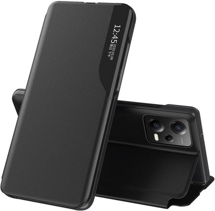 Eco Leather View Case Etui Do Xiaomi Redmi Note 12 Pro Poco X5 Pro 5G Z Klapką Podstawka Czarne