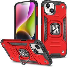 Pancerne Etui Z Uchwytem Na Palec Do Iphone 15 Plus Wozinsky Ring Armor Czerwone