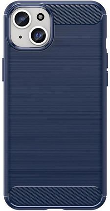 Elastyczne Etui Wzór Karbon Do Iphone 15 Plus Carbon Case Niebieskie