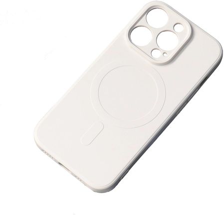 Silikonowe Magnetyczne Etui Iphone 14 Plus Silicone Case Magsafe Beżowe