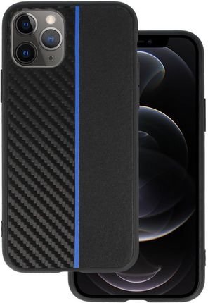 Tel Protect Carbon Case Do Iphone 11 Pro Czarny Z Niebieskim Paskiem