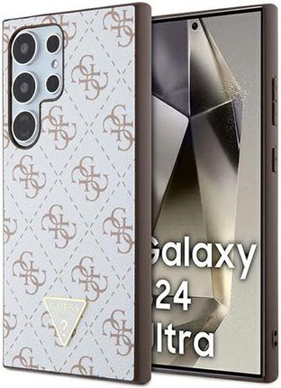 Guess 4G Triangle Metal Logo Etui Samsung Galaxy S24 Ultra
