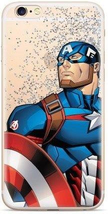 Marvel Etui Płynny Brokat Kapitan Ameryka 011 Samsung Galaxy A10E