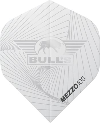 Zestaw piórek Bull's Mezzo 100 No.2 Flights 5 kpl., Kolor: Biały