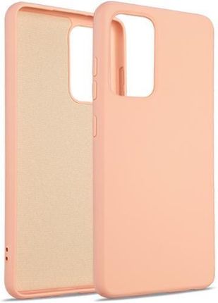 Beline Etui Silicone Samsung A52S A52 4G 5G Złoty Róż Pink Gold