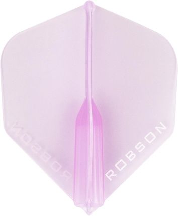 Piórko dart Robson Plus Crystal Clear Flights, Kolor: Różowy, Kształt: No.2
