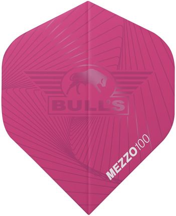 Zestaw piórek Bull's Mezzo 100 No.2 Flights 5 kpl., Kolor: Różowy