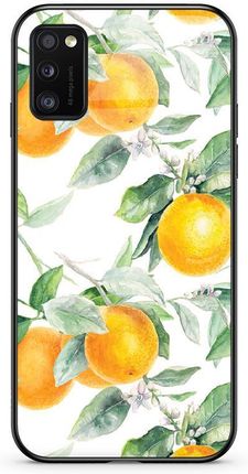 Etui Szklane Samsung Galaxy A41 Pomarańcze