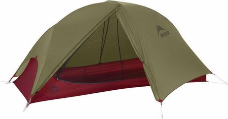 Msr Freelite 1 Person Ultralight Backpacking Tent Green Red