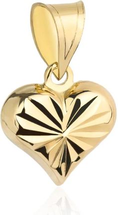Biżuteria Gabor Złota Zawieszka Diamentowane Serce 585