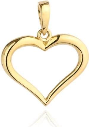 Biżuteria Gabor Złota Zawieszka Gładki Kontur Serce 585