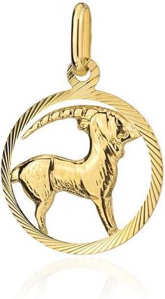 Biżuteria Gabor Złota Zawieszka Znak Zodiaku Koziorożec 585