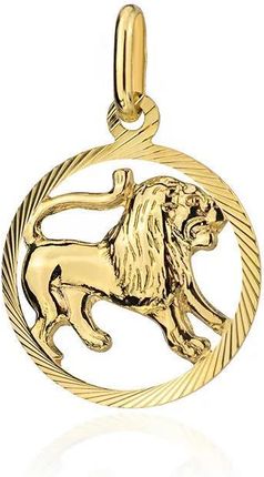 Biżuteria Gabor Złota Zawieszka Znak Zodiaku Lew 585