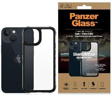 Panzerglass Clearcase Iphone 13 Mini 5 4" Black Antibacterial Military Grade Silverbullet 0318