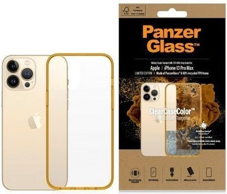 Panzerglass Clearcase Iphone 13 Pro Max 6 7" Antibacterial Military Grade Tangerine 0343