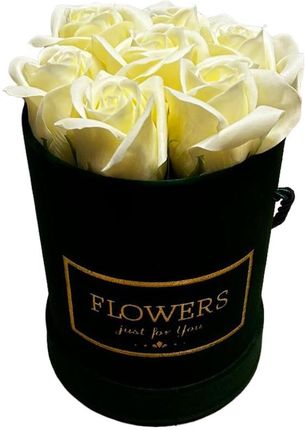 Amtii Kwiaty Mydlane Flowerbox Zielony Okrągły Róże Mydlane S (10023S2)