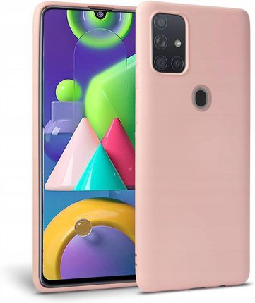 Tech Protect Silikonowe Etui Do Samsung Galaxy M21 Pink
