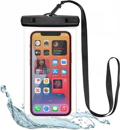 Tech Protect Universal Waterproof Case Black Clear