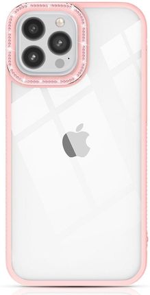 Kingxbar Sparkle Series Etui Iphone 13 Pro Max Z Kryształami Obudowa Pokrowiec Na Tył Plecki Różowy
