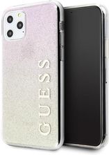 Guess Guhcn65Pcuglgpi Iphone 11 Pro Max Różowo Złoty Gold Pink Hard Case Gradient Glitter
