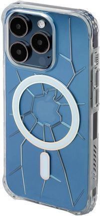 Kingxbar Etui Silikonowe Magsafe Pqy Crack Series Do Iphone 15 Pro Max Przezroczyste