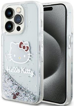 Hello Kitty Etui Liquid Glitter Charms Head Na Iphone 13 Pro Max Srebrne