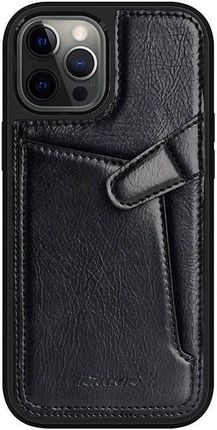 Nillkin Aoge Leather Case Elastyczne Pancerne Etui Z Prawdziwej Skóry Kieszonką Iphone 12 Mini Cza