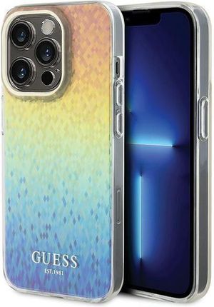 Guess Etui Iml Faceted Mirror Disco Iridescent Na Iphone 14 Pro Max Wielokolorowe