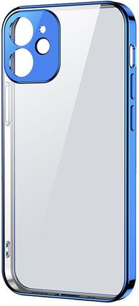 Joyroom New Beauty Series Ultra Cienkie Przezroczyste Etui Z Metaliczną Ramką Do Iphone 12 Mini Ciem