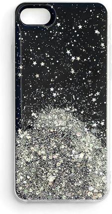Wozinsky Star Glitter Błyszczące Etui Pokrowiec Z Brokatem Samsung Galaxy A72 4G Czarny