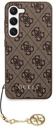 Guess Etui 4G Charms Collection Na Samsung Galaxy S24 Brązowe